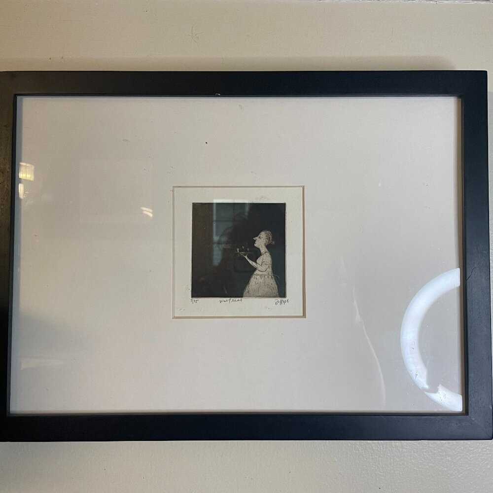 The Waitress Ltd Series Sepia Tint Lithograth Signed Stephen Francis Duffy - Picture 2 of 7
